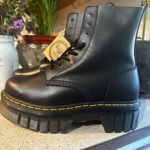 Dr. Martens Black 8-Eye Lace-Up Boots Audrick